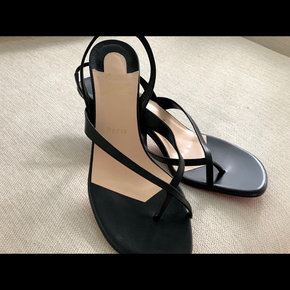 Christian Louboutin kitten heel sandals size 3 9.5